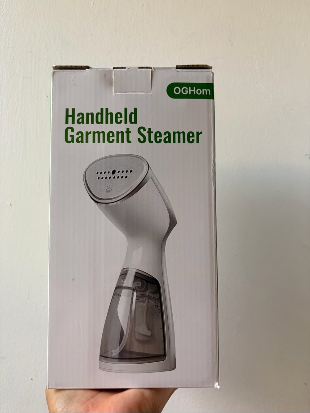 OGHom White Handheld Garment Steamer - Portable Fabric Steamer